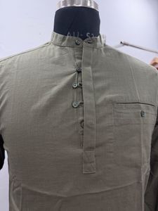 Men's Olive Green Kurta