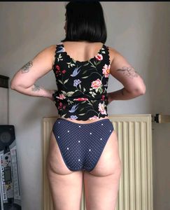 Navy Polka Dot Briefs