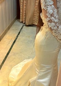 White Lace mermaid gown🌼🫶🏻🙌🏻