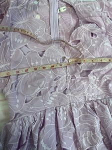 Purple butterfly detail dress