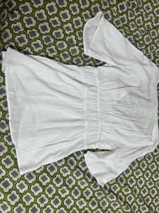 White V-Neck dress