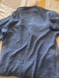 Blue Corduroy Shirt For Light Winters