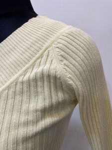 Lemon Yellow Fitted Y2K Top