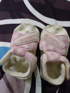 Mothercare Pink Gingham Baby Sandals