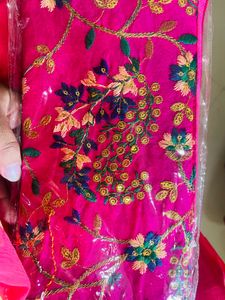 Purple Embroidered Clutch