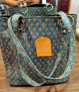 New Handmade BAGRU PRINT HANDBAG