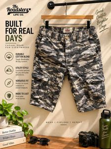 The Roadsters Life Co. Camo Cargo Shorts
