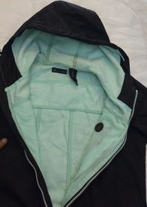 Stylish Black Hooded Jacket