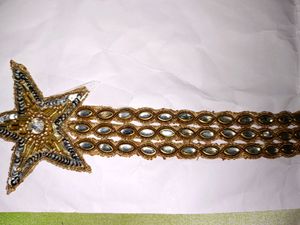 Readymade Stone Work Neck Design Patch For Clothes