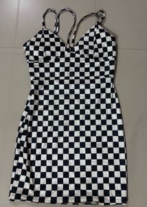 Checkerboard Mini Dress