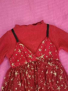 Sparkly Red Star Dress