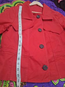 Red Women's Casual Jacket