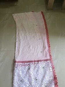white designer dress  kurta plus duppatta
