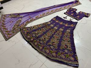 Celebrity style Purple Lehenga Choli