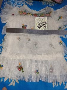 White Embroidered Pretty frock