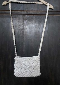 Handmade Macrame Crossbody Bag