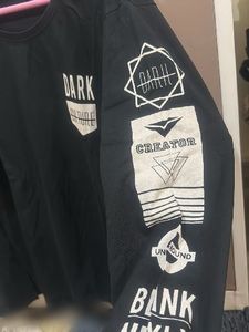 Moda Rapido Black Graphic Long Sleeve Tee