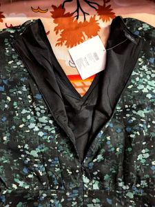 Urbanic Green &amp; Black Floral Wrap Dress