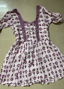 Elegant Floral Print Tunic Top