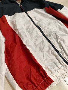 Colorblock Hooded Windbreaker Jacket