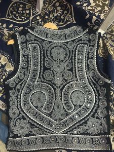 Embellished Black Ethnic Vest