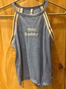 Cute "Hello Summer" Tank Top