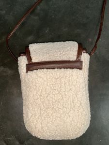 Cozy Teddy Fleece Crossbody Bag