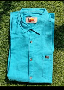 The Indian Garage Co. Blue Casual Shirt