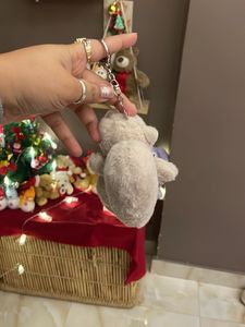 Cute Hamster Plush Keychain