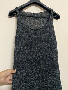 Sparkly Black Sleeveless Top