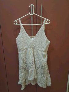white lace dress