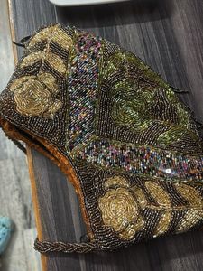 Embellished Beaded Clutch Bag