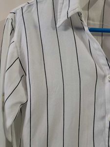 White and black 🖤 striped shirt