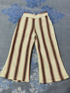 Striped Peplum Kurta with Flared Pants