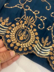 Elegant Teal Embroidered Kurta Set