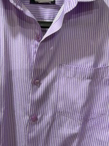 Men's Striped Button-Up Shirt