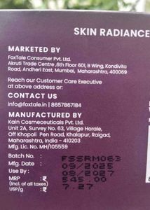 Foxtale Skin Radiance Mask