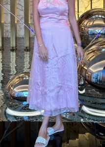 Blush Pink Strapless Gown
