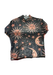 Sun &amp; Moon mesh top