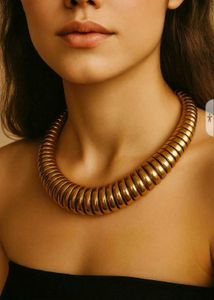 Chunky Gold Statement Necklace