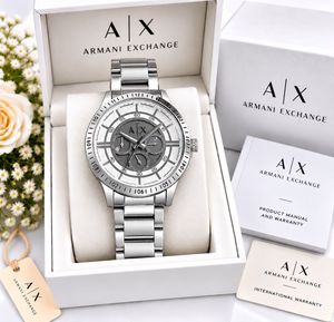 Armani Exchange Silver Chronograph Watch