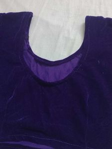 Purple Velvet Blouse