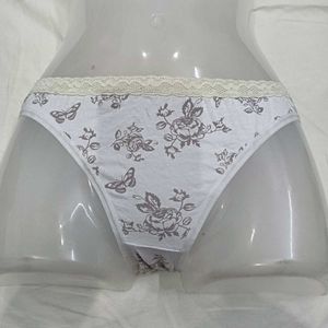 Floral Print🪔 Lace Trim Briefs