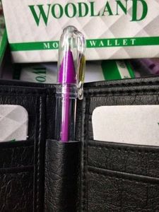 WOODLAND WALLET AND BELT FOR MEN COMBO