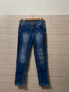 Tommy Hilfiger Blue Distressed Denim Jeans