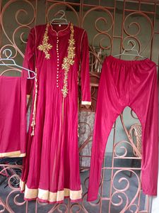 Beautiful Chocolate Colur Soft Net Anrkali Set🤎🤎