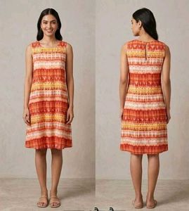 Boho Print Sleeveless Mini Dress
