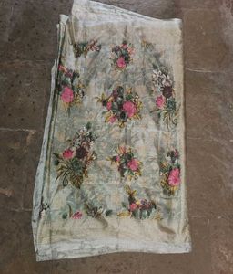 Pastel Floral Print Saree