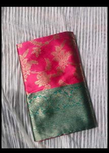 semi pattu saree 💚💓