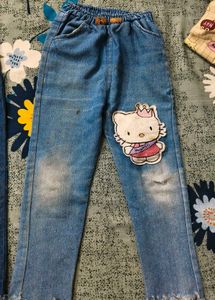 Cute Hello Kitty &amp; Teddy Jeans (Set of 3)